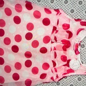 Charming Pink Polka Dot Kids Blouse